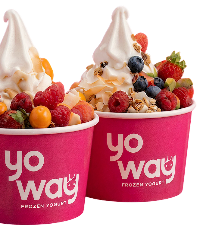 YoWay frozen yogurt cups